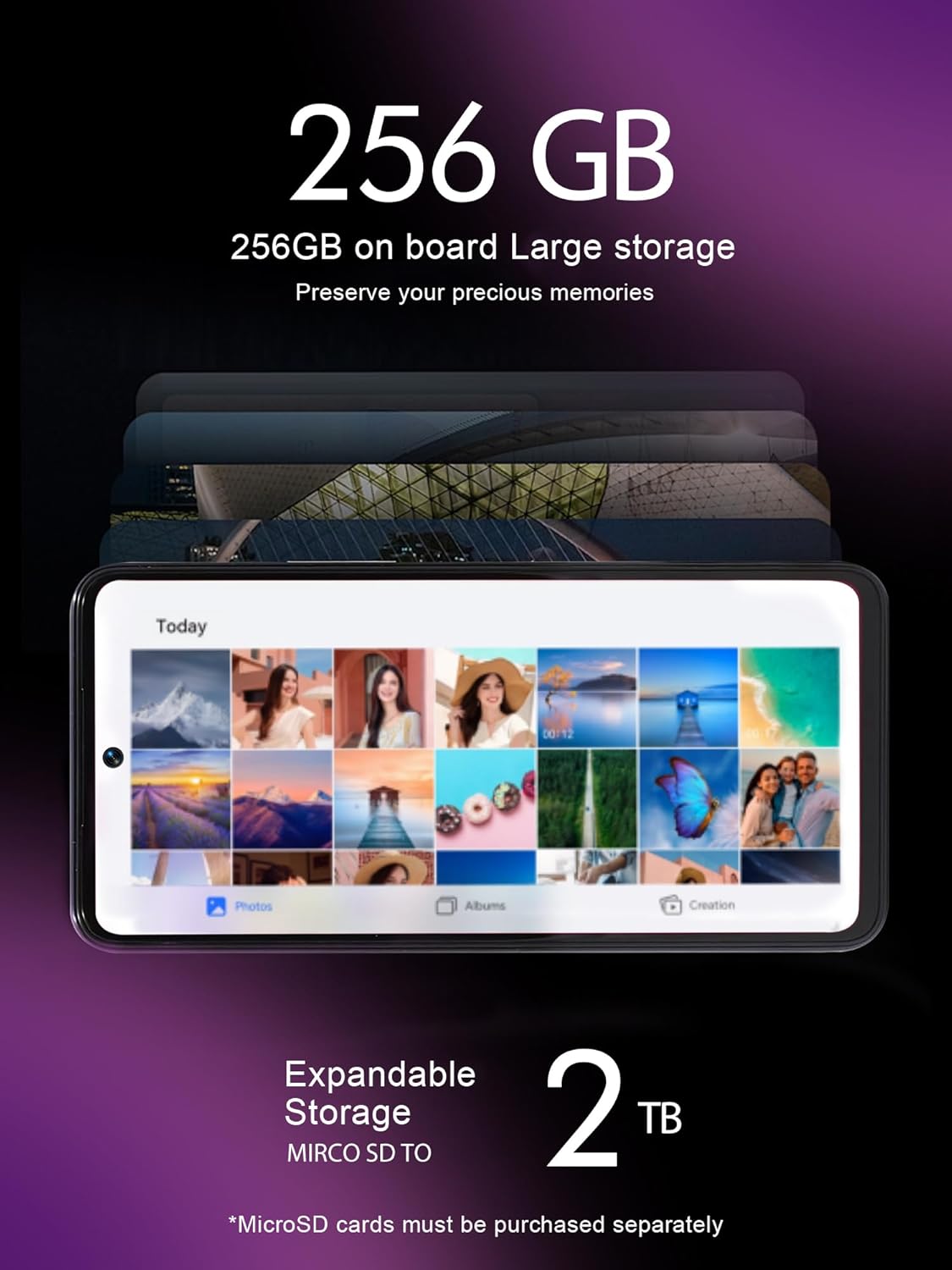 T-Mobile Revvl 7 Pro 5G Unlocked Smartphone, 256GB, Azurite Blue - Image 6